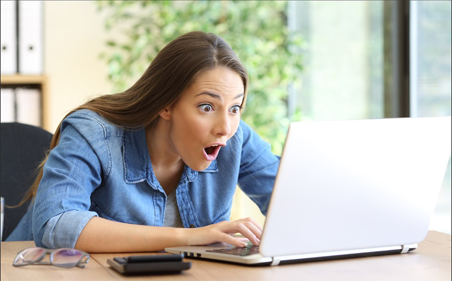 image of surprised woman